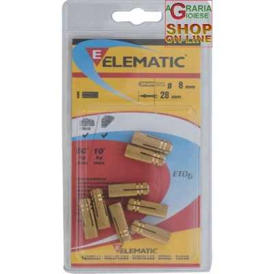 ELEMATIC BLISTER TASSELLI T51 M6 PZ. 8 