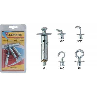 ELEMATIC BLISTER TASSELLI T61/OA9 PZ. 4 