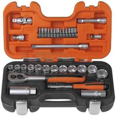 BAHCO SERIES SOCKET WRENCHES PCS. 33 1/4 AND 3/8 INCH