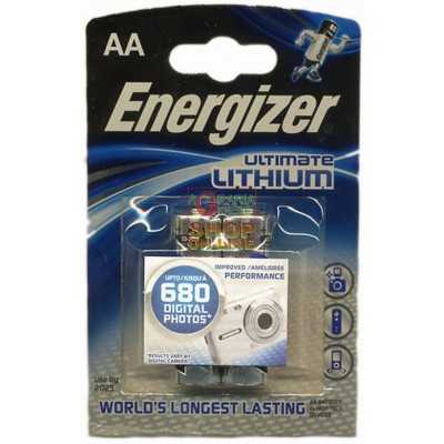 ENERGIZER PILE ULTIMATE-LITIO STILO 2 PZ. L6 