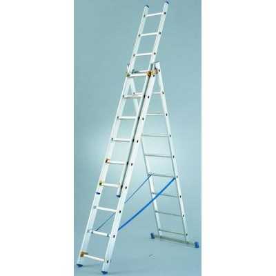 ESCANOR ALUMINUM LADDER 3 RAMPS 9 + 9 + 9