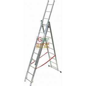 FACAL LADDER ALUMINUM STYLE TYPE 3 RAMPS 11 + 11 + 11