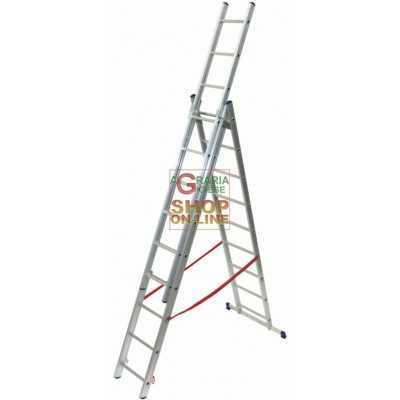 FACAL LADDER ALUMINUM STYLE TYPE 3 RAMPS 9 + 9 + 9