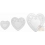 FACKELMANN 3 HEART SHAPED PAPER COVER 95X105 MM 145 FOR 155MM
