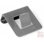 FACKELMANN HANGER FOR DOOR IN SATIN STAINLESS STEEL 5X5X2 CM.