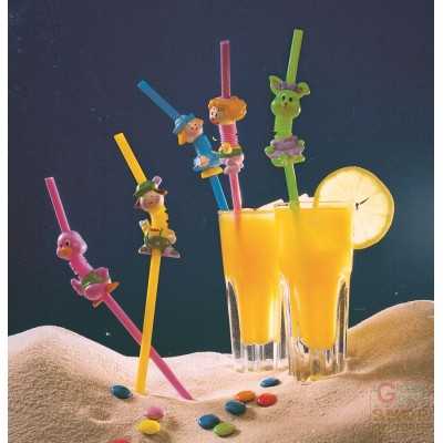 FACKELMANN DECORATED STRAWS FOR CHILDREN PCS. 2 CM.23X3.5X3
