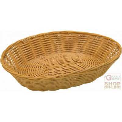 FACKELMANN OVAL BASKET IN ECORATTAN WASHABLE IN DISHWASHER CM