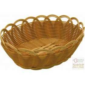 FACKELMANN ROUND BASKET IN ECORATTAN WASHABLE IN DISHWASHER CM.