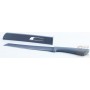 FACKELMANN KITCHEN KNIFE FOR BREAD WITH PROTECTIVE SHEATH GRAY