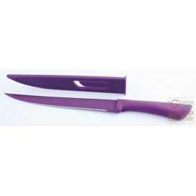 FACKELMANN COOKING KNIFE FOR CURED MEATS WITH AUBERGINE NIROSTA