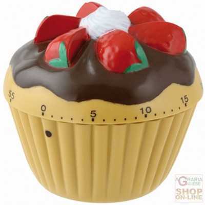 FACKELMANN MECHANICAL TIMER IN THE SHAPE OF A CUP CAKE ART.