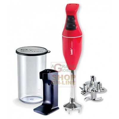 BAMIX MONO RED IMMERSION MIXER BLENDER WATT. 180 WITH KIT