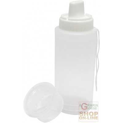 FACKELMANN CLEAR DISPENSER IN SOFT PLASTIC WITH RECTANGULAR
