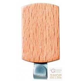 FACKELMANN SQUARE ADHESIVE HOOKS IN WOOD TO 1 PLACE PCS. 3