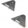 FACKELMANN TRIANGULAR ADHESIVE HOOKS IN SATIN STAINLESS STEEL