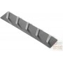 FACKELMANN ADHESIVE HOOK WITH 5 PLACES IN SATIN STAINLESS STEEL