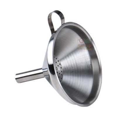 FACKELMANN FUNNEL IN STAINLESS STEEL 18 10 WITH FILTER, 12 CM.