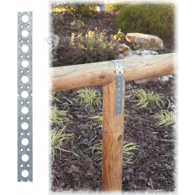 PERFORATED BAND GALVANIZED IRON MT. 10 MM. 0.8 (0.7) X 25