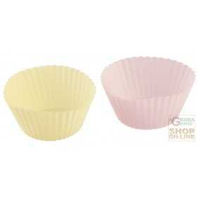 FACKELMANN SILICONE CUPS FOR CUP CAKE MUFFIN COLOR CREAM AND