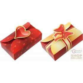 FACKELMANN GIFT BOXES 2 SUBJECTS HEART AND BOW PCS. 4 ART. 43480