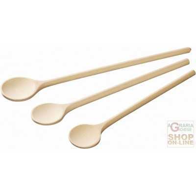 FACKELMANN SET 3 ROUND WOODEN SPOONS, CM. 25.5 30.5 / 35.5 ART.