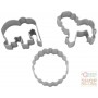 FACKELMANN SET 3 FORMINE TAGLIABISCOTTI TAGLIAPASTA ART. 43045 