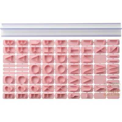 FACKELMANN SET ALFABETO A PRESSIONE PER BISCOTTI E CAKE DESIGN