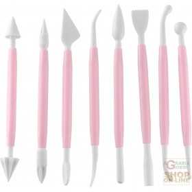 FACKELMANN SET OF 8 TOOLS TO DECORATE MODELING THE SUGAR PASTE