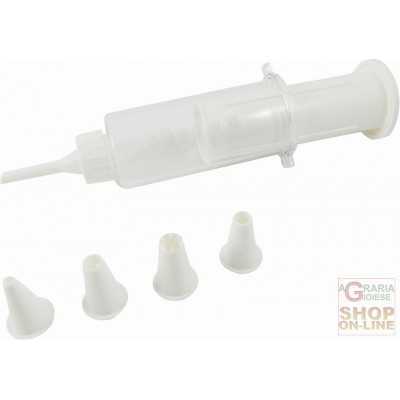 FACKELMANN JUMBO SYRINGE WITH 5 NOZZLES DIAM. 18 FOR 5 X 6 ART.