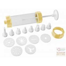 FACKELMANN JUMBO SYRINGE WITH 8 NOZZLES + 6 DISCS MOLDING DIM.