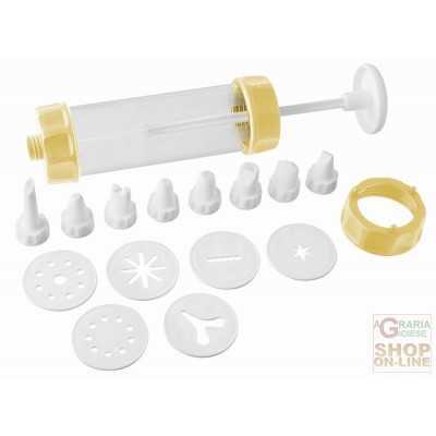 FACKELMANN JUMBO SYRINGE WITH 8 NOZZLES + 6 DISCS MOLDING DIM.