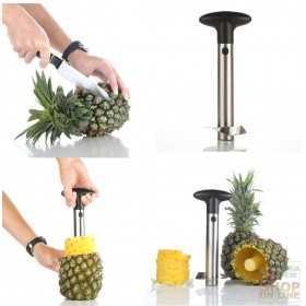 FACKELMANN EMPTY PINEAPPLE IN STEEL 23.5 FOR 10 X 8.5 CM ART.