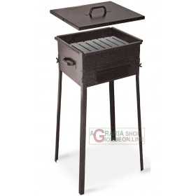 CHARCOAL BARBECUE FURNACE TAORMINA MODEL CM. 25x25x66h. WITH