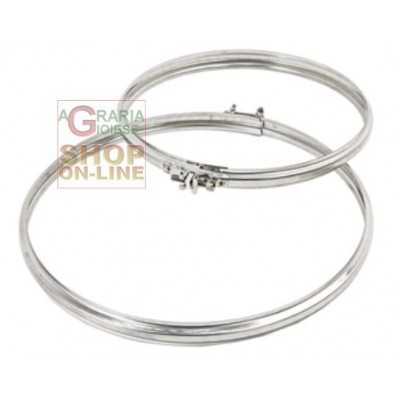 FASCETTA FISSAGGIO GIUNZIONE INOX AISI 304 PER TUBO STUFA CM.