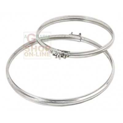 AISI 304 STAINLESS STEEL JUNCTION CLAMP FOR STOVE PIPE CM. 13
