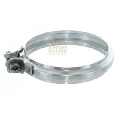 FASCETTA FISSAGGIO GIUNZIONE INOX AISI 304 PER TUBO STUFA CM. 8 
