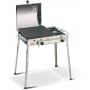GAS BARBECUE WITH CAST IRON PLATE FERRABOLI COMBINED STAINLESS