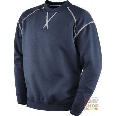 CREW NECK SWEATSHIRT 65% POLYESTER 35% COTTON GR 290 MQ BLUE