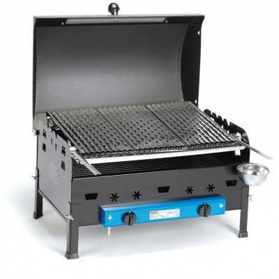 GAS BARBECUE WITH LAVA STONE FERRABOLI MODEL IBIZA FOR TABLE