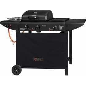 GAS BARBECUE WITH LAVA STONE COOKER AND CAST IRON PLATE MOD.