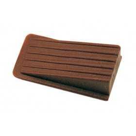 ADHESIVE BROWN WEDGE DOOR STOP PCS. 8