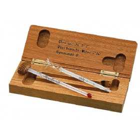 FERRARI THERMOMETER SET WITH WOODEN BOX 1830 / R GIFT