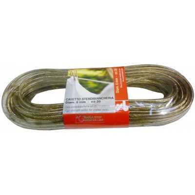 TRANSPARENT BRASSED CLOTHES WIRE MM. 6