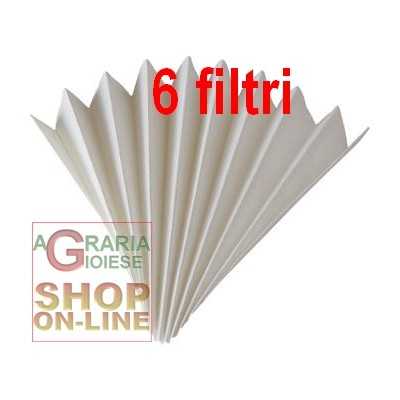 PAPER FILTER FOR FOLDED WINE OF 40 CM. 100 (6 pcs pack)