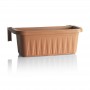 BALCONY PLANTER BAMA RONDINE TERRACOTTA WITH ADJUSTABLE HOOKS