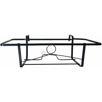 FLAT IRON BALCONY PLANTER MM. 15X3 BLACK PAINTED CM. 50