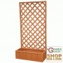 FIORIERA IN LEGNO CON PANNELLO RETTANGOLARE CM. 90X40X180H 