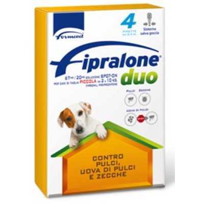 FIPRALONE DUO SPOT ON CAT PESTICIDE FOR SMALL DOGS FROM KG. 2