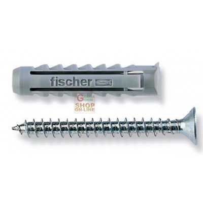FISCHER DOWELS WITH SCREW SX8S PCS. 50