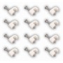 PVC CABLE FIXER WITH NAIL MM.6 CONF. 100 PCS.